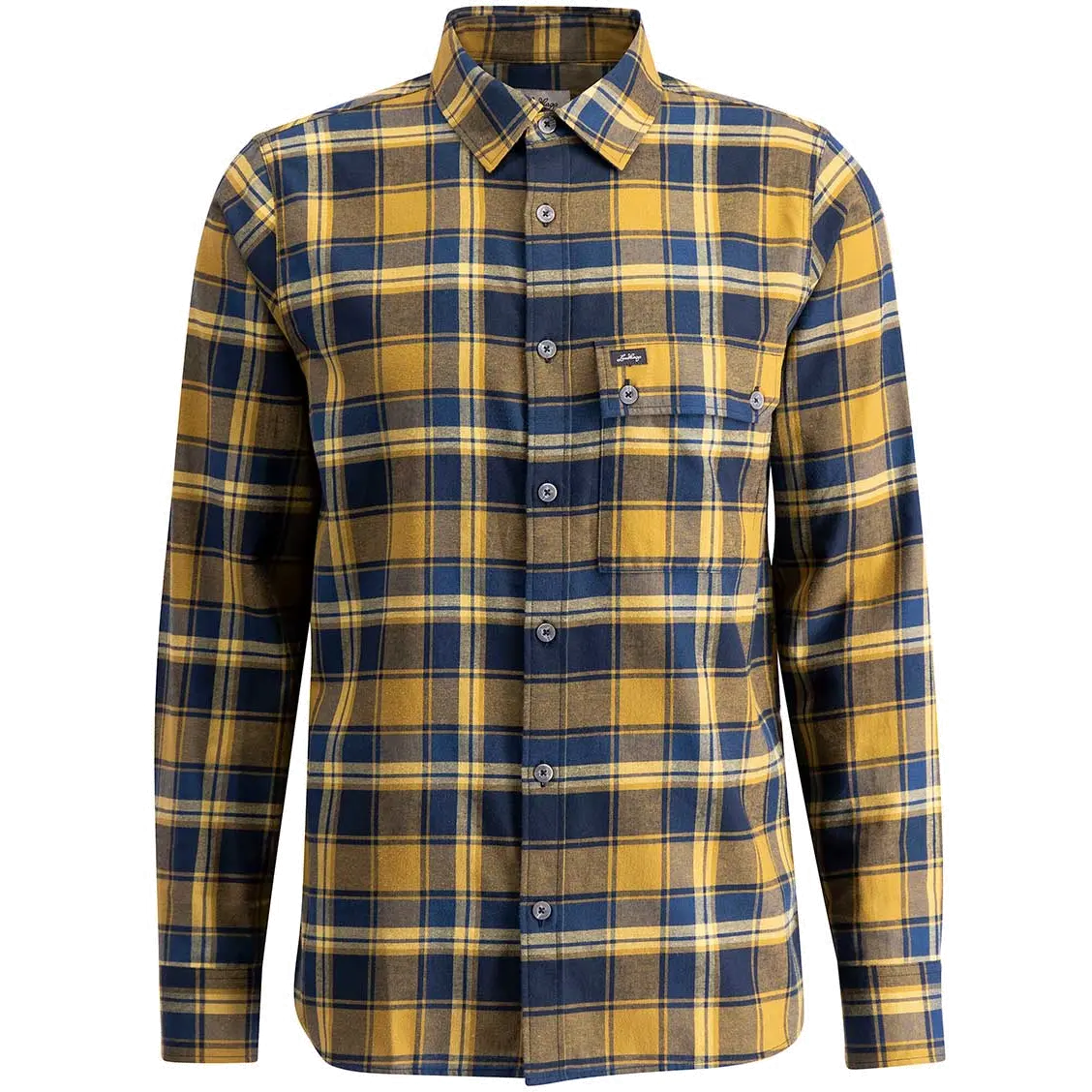 Lundhags Järpen Plaid Flannel Shirt Men herreskjorte - Olive - L - Langærmet skjorter