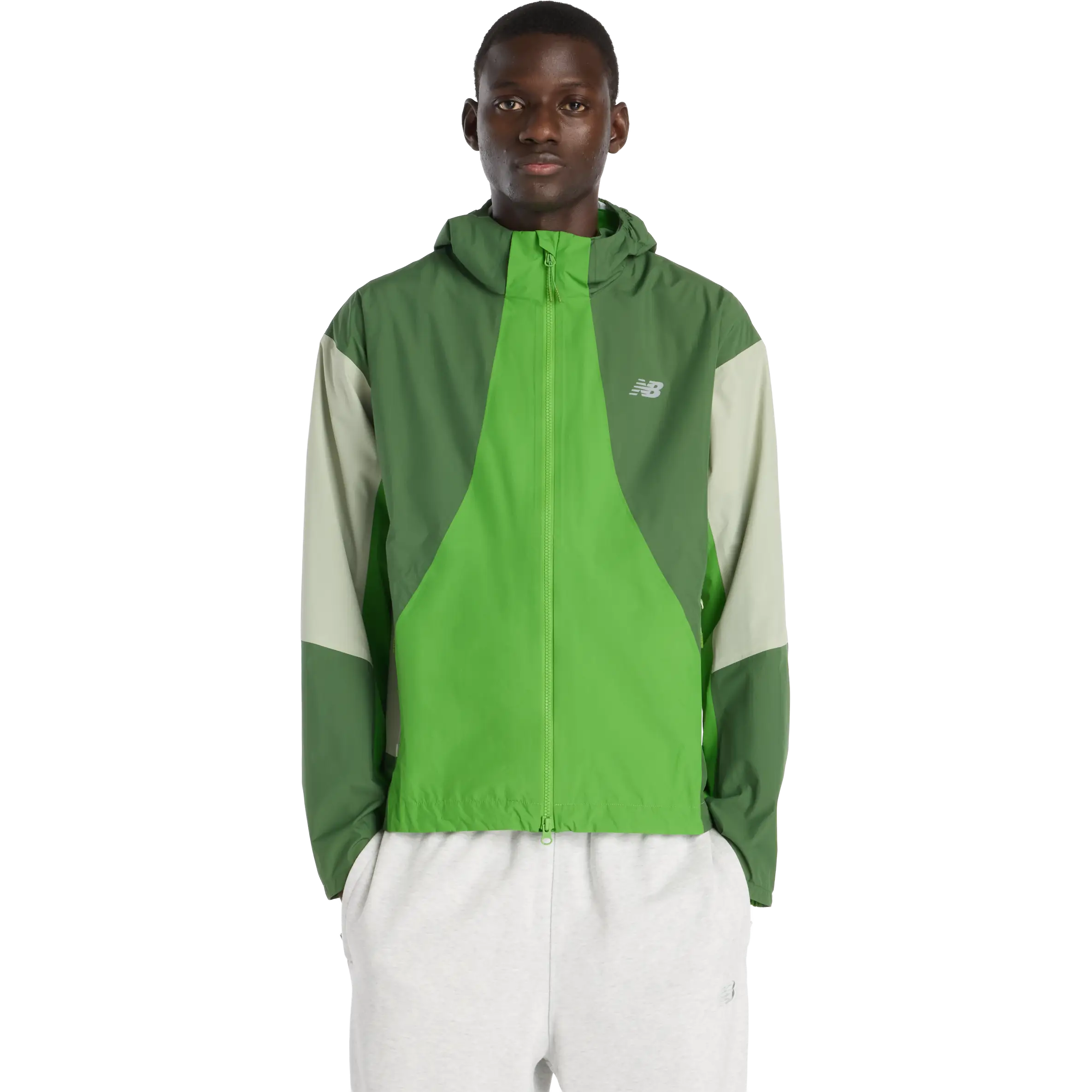 New Balance Better Run Waterproof Jacket Men - Dark Alpine Green - M - Løbejakker