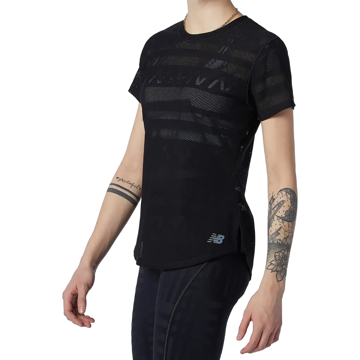 Q Speed Jacquard Short Sleeve Women løbe-T-shirt