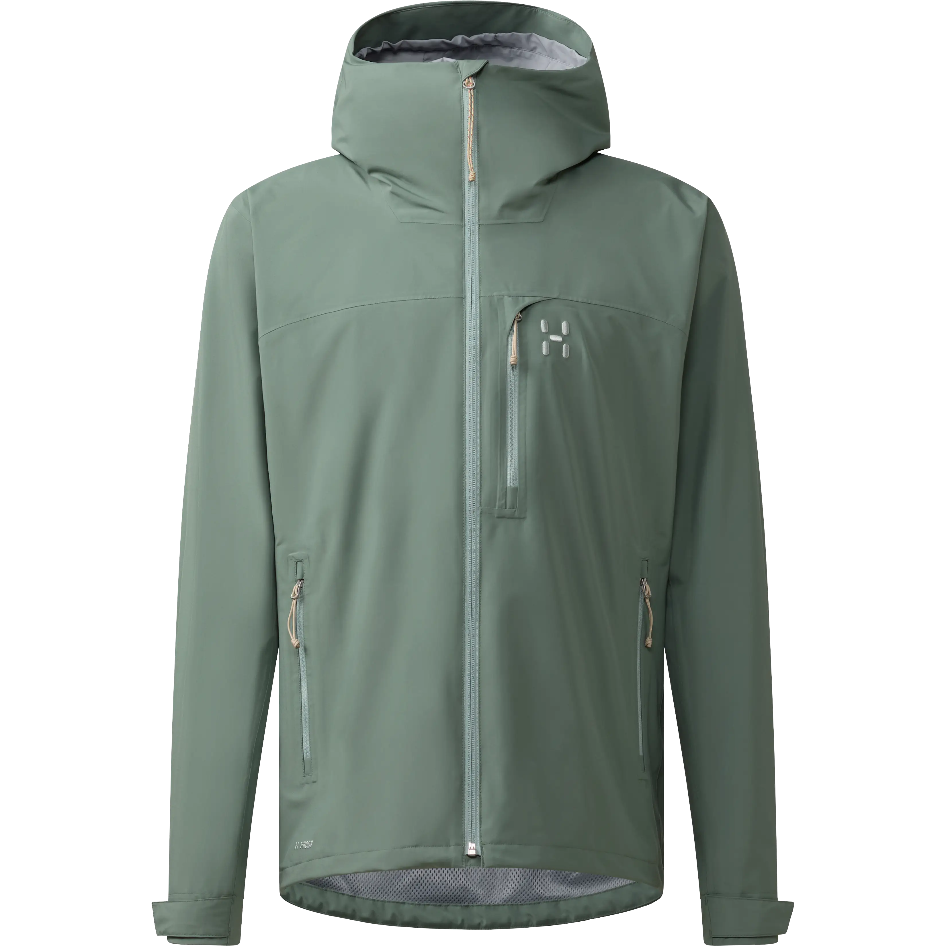 Haglöfs Ozka Proof Jacket Men - Chlorophyll Green - L - Regnjakker