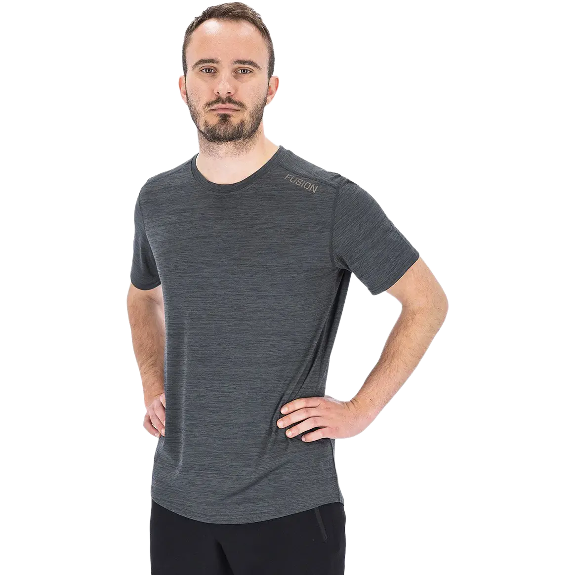 Fusion C3 T-Shirt Men - Grey - S - Løbe t-shirt