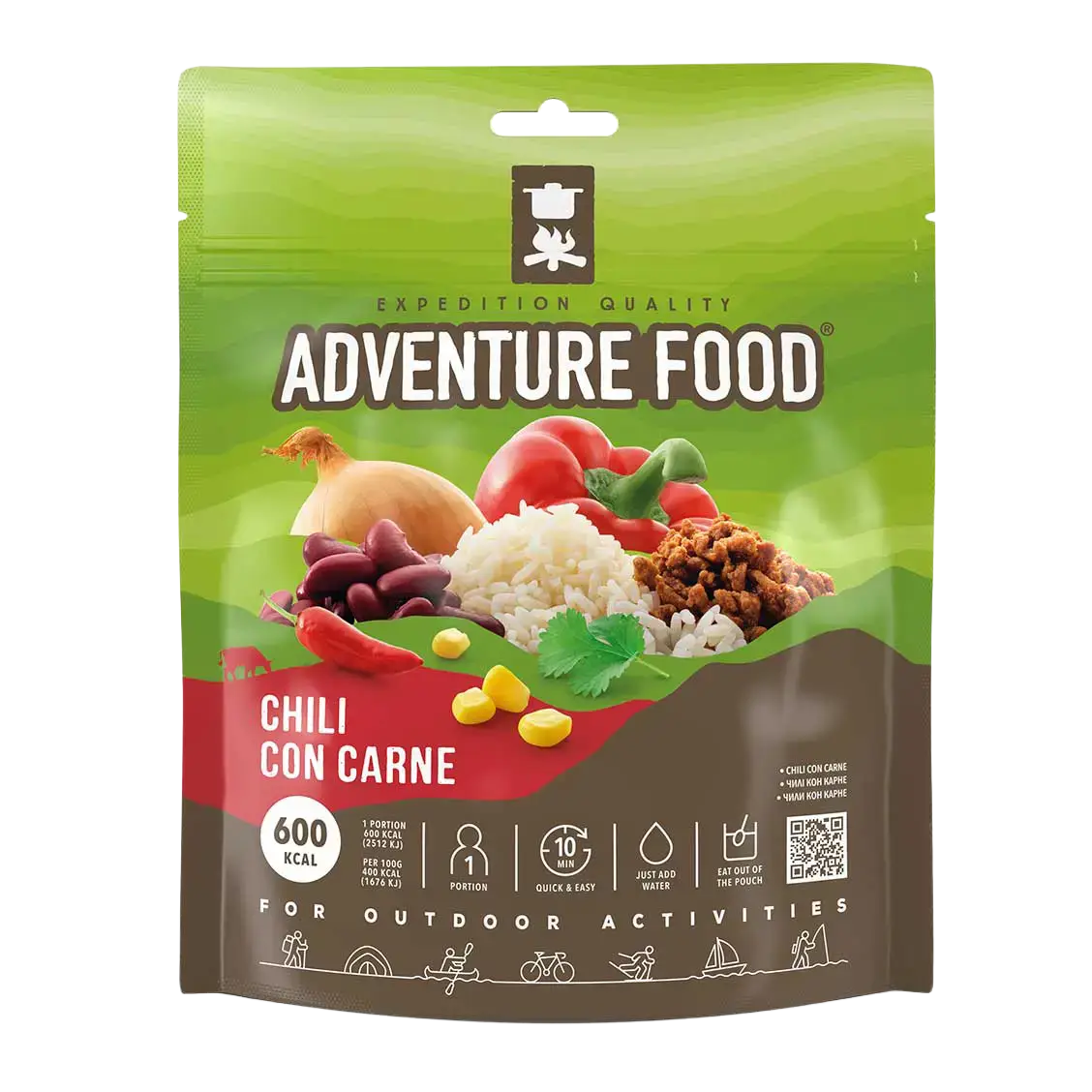 Adventure Food Chili con Carne måltid - Grøn - One size - Mad og drikke