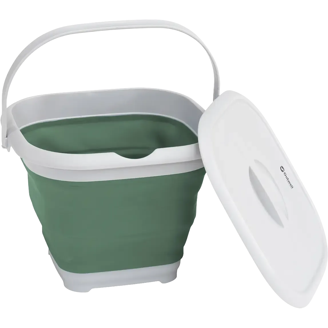 Collaps Bucket Square med lock hopfällbar hink