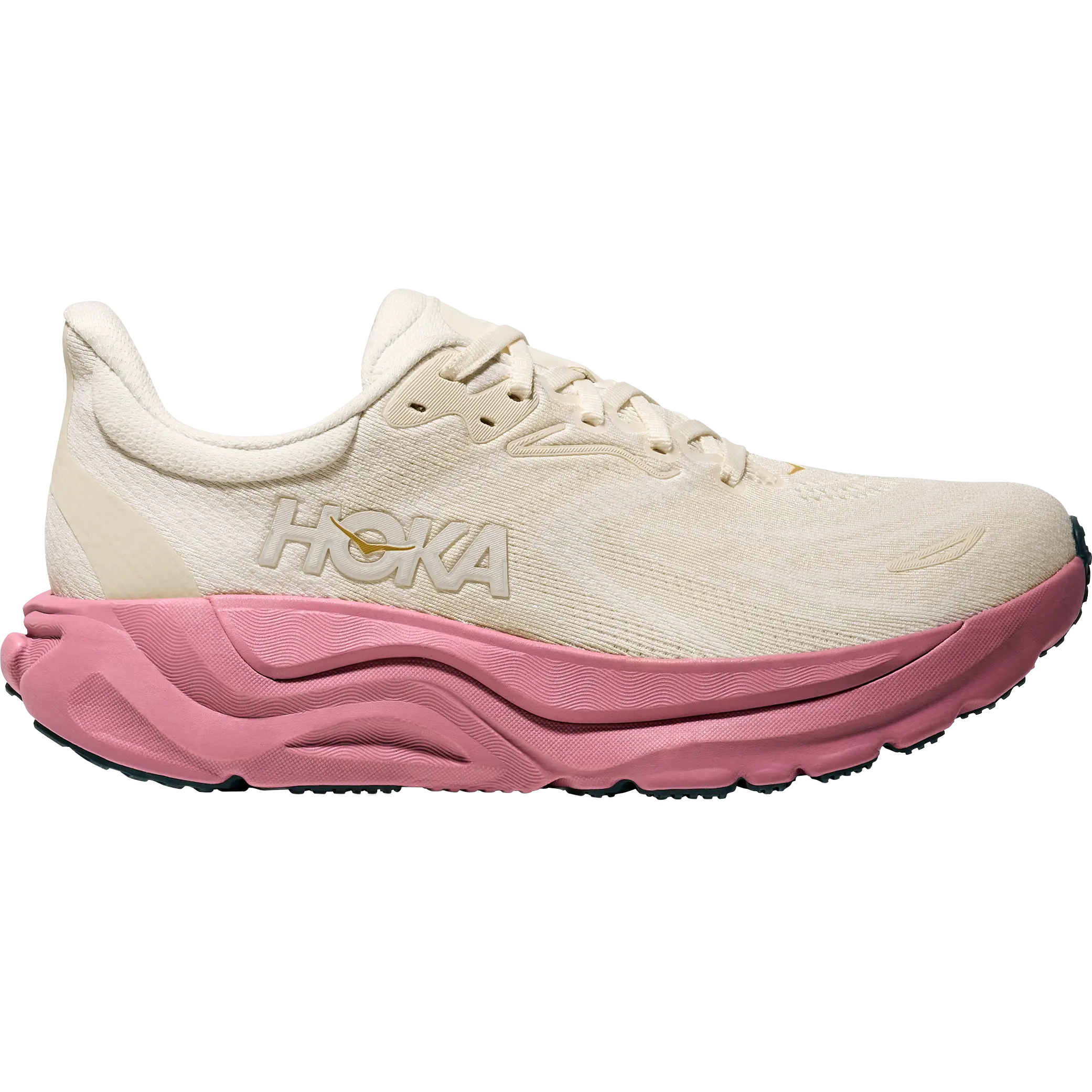 HOKA One One Arahi 8 Women - Alabaster/Lingonberry - US6,5B / 38 - Pronationsløbesko