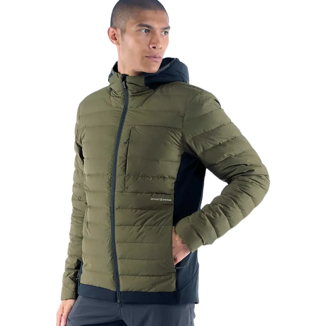 Divide Fusion Stretch Hoodie Men dunjakke