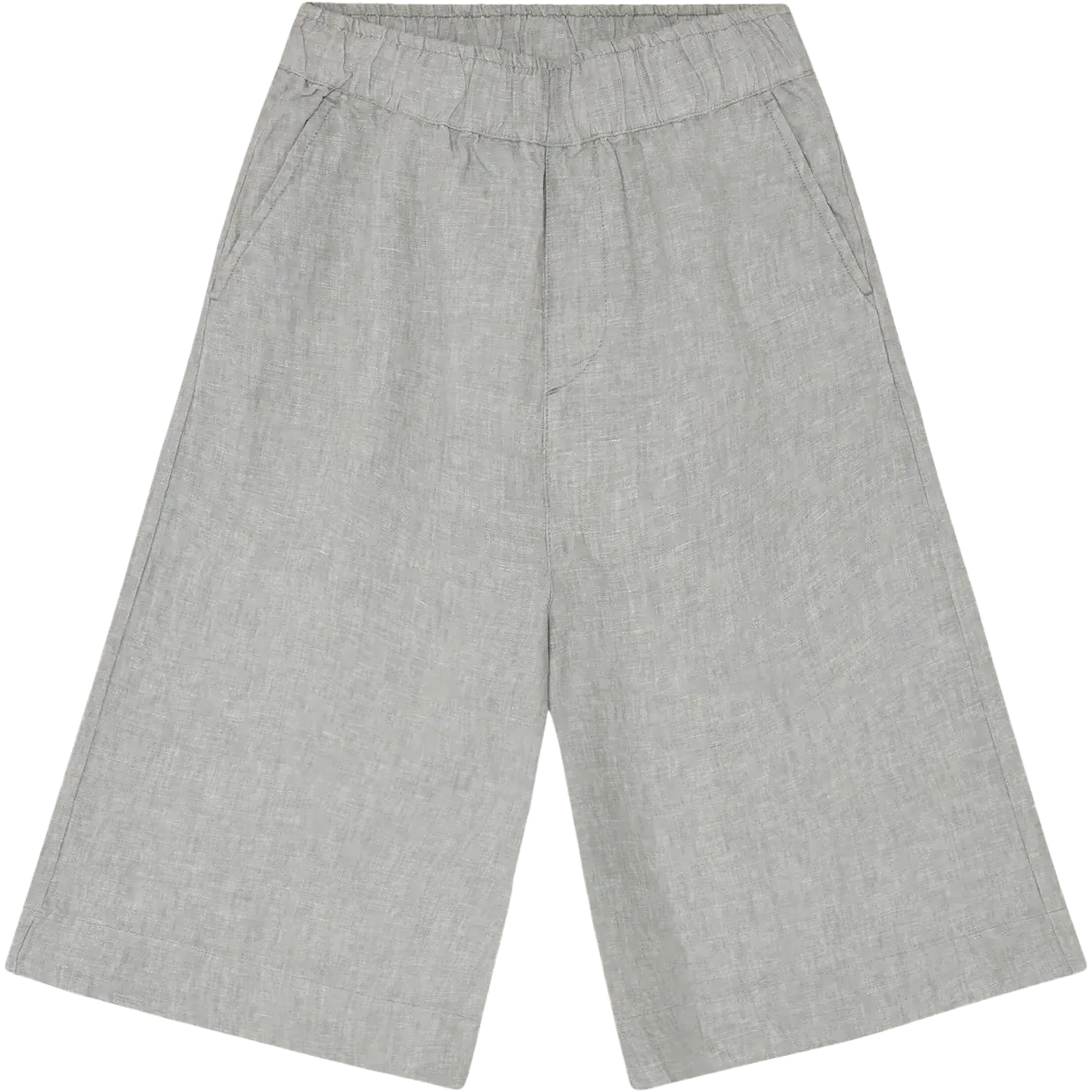 Eve Culotte High-Rise Wide Linen Shorts