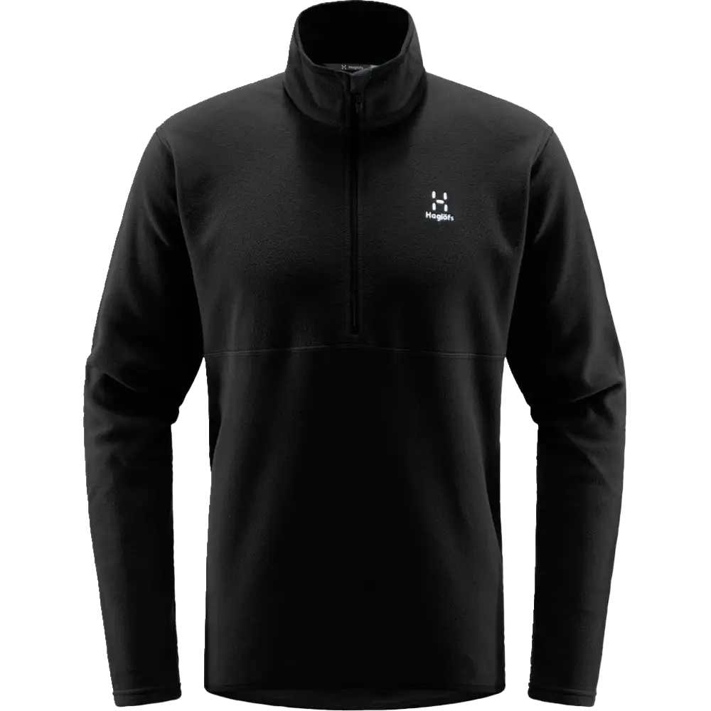 Haglöfs Pollux 1/2 Zip Men herrefleece - True Black C - S - Fleecetrøjer
