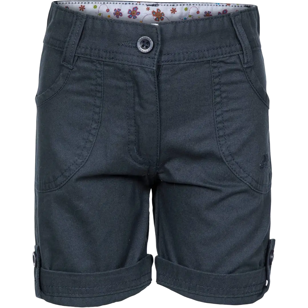 Trespass Ronya Shorts Girls børneshorts - NAVY - 7/8 years - Shorts til børn