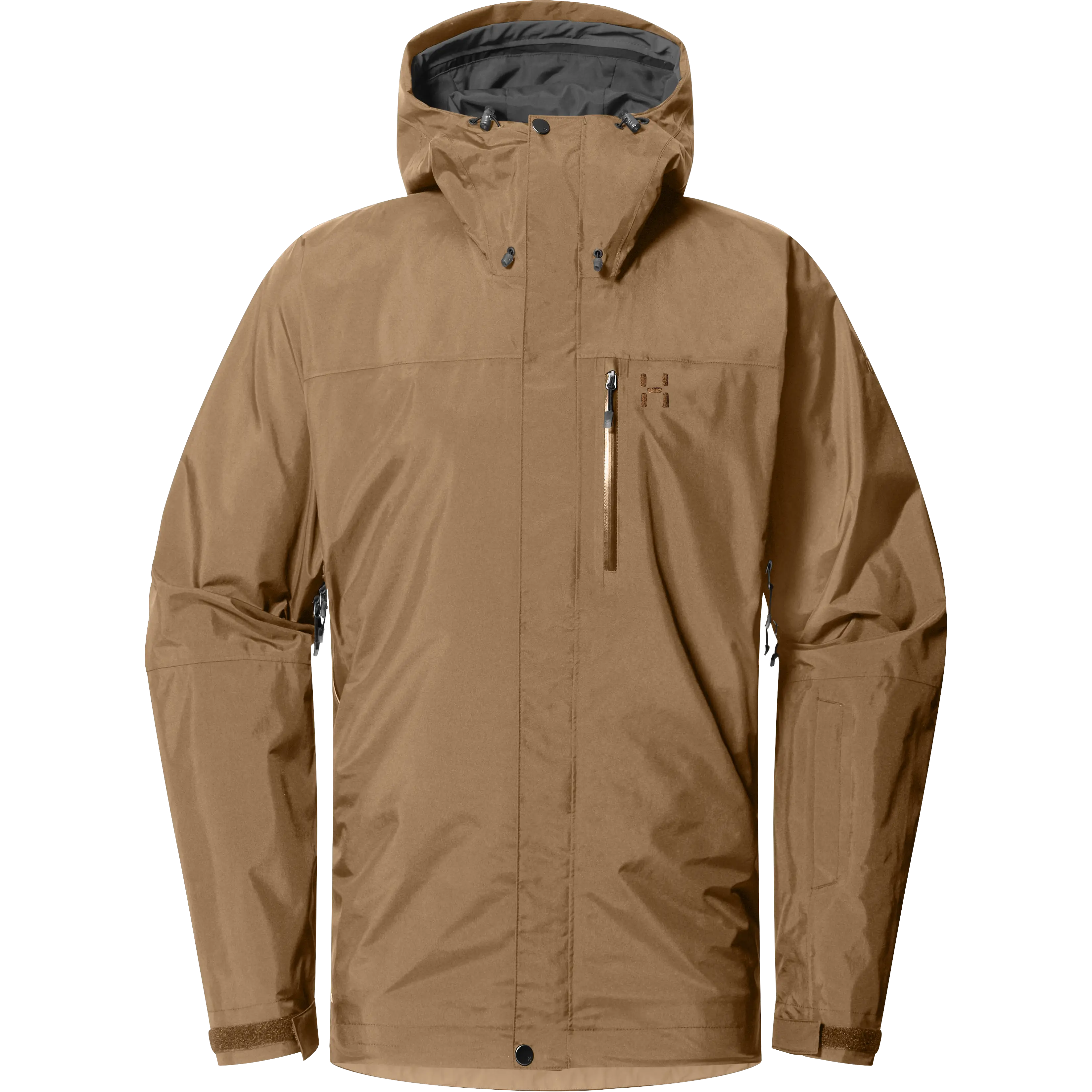 Haglöfs Astral GTX II Jacket Men regnjakke - Teak Brown - XXL - Regnjakker