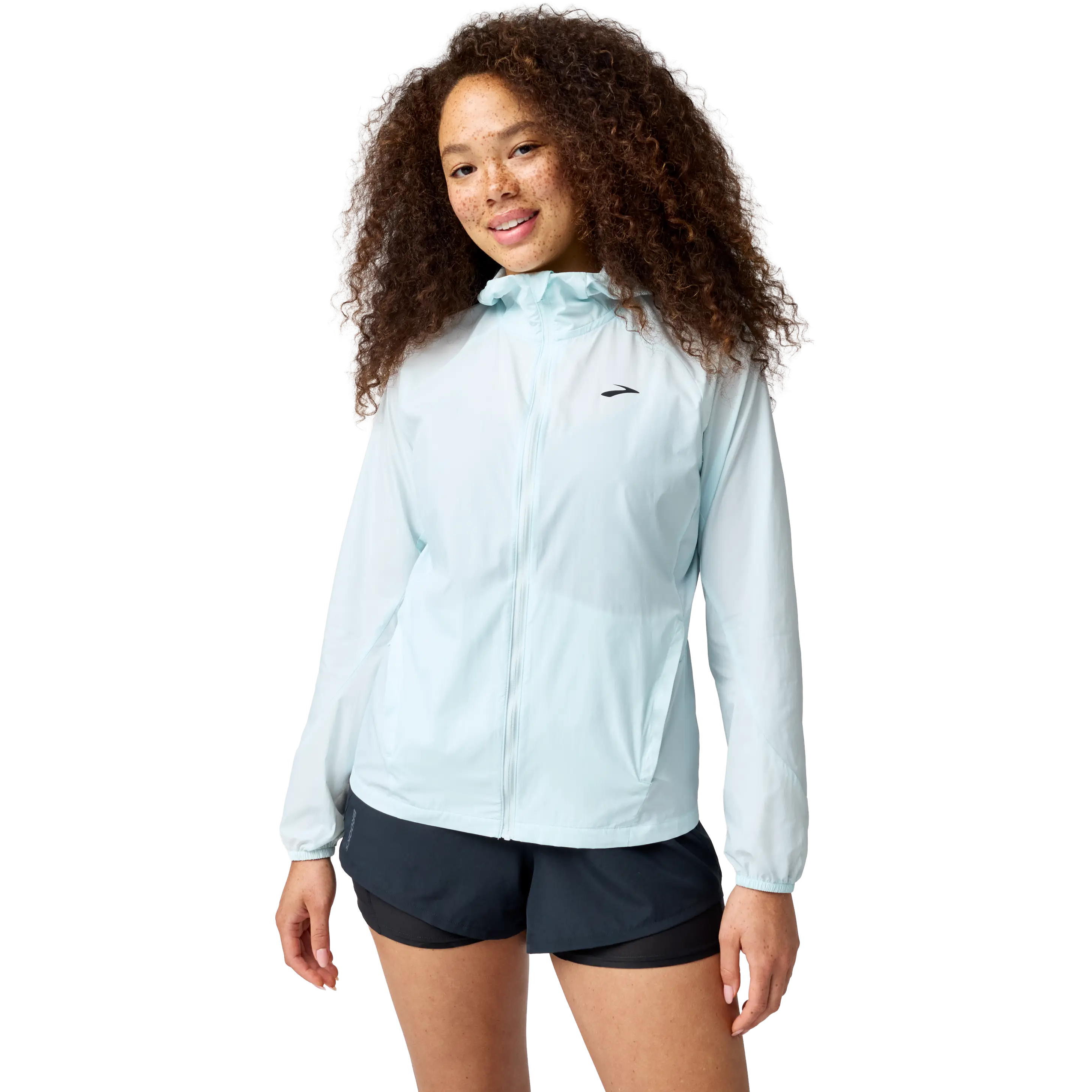 Brooks Canopy Packable Jacket Women - Stride Blue - L - Løbejakker