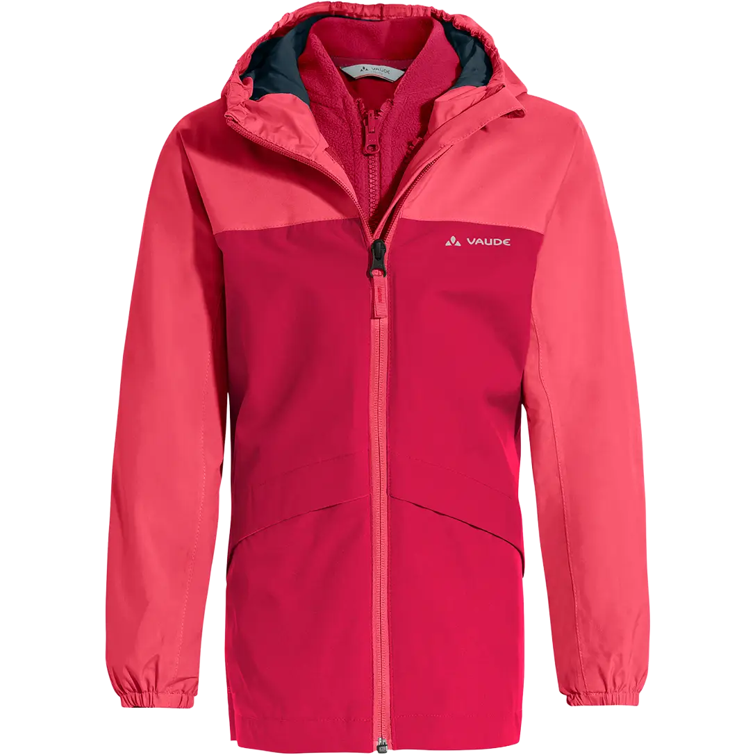 Vaude Kids Escape 3 in 1 Jacket børnejakke - Crocus/Pink - 110/116 - Vinterjakker til børn