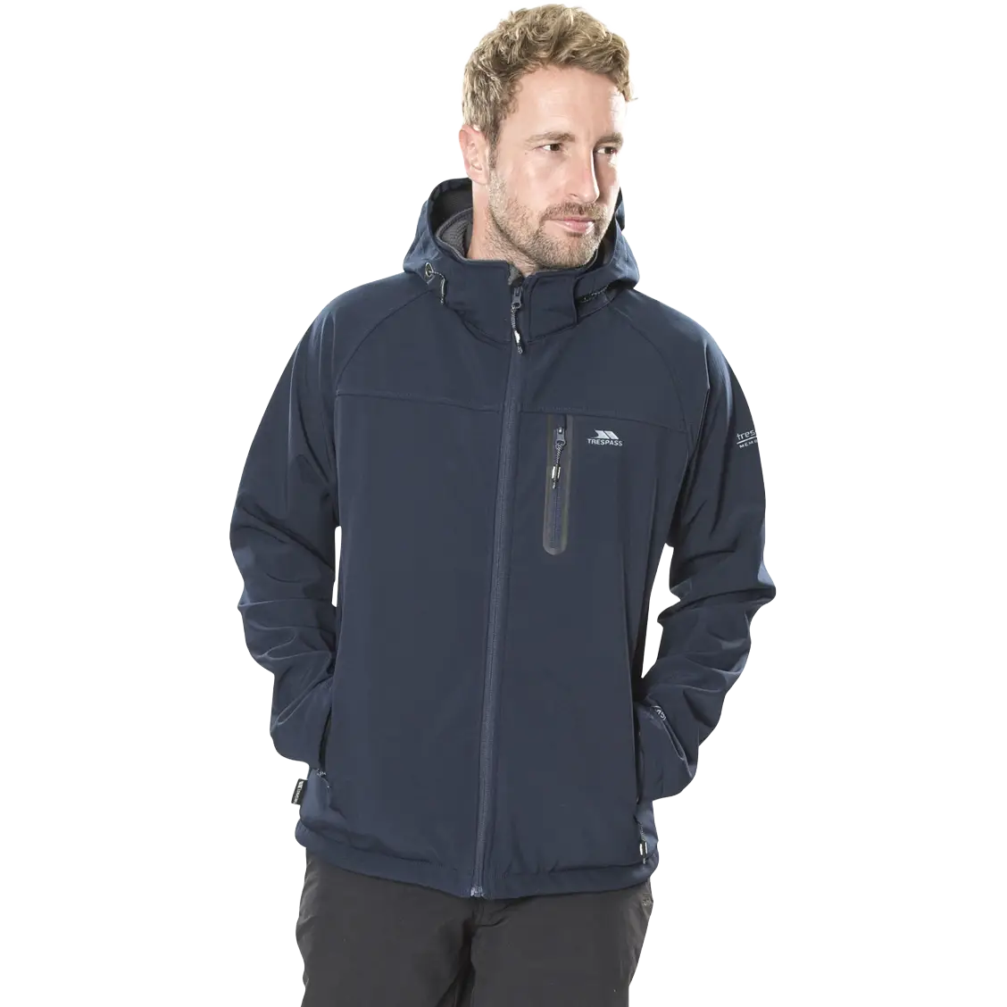 Trespass Accelerator II Softshell Jacket Men - NAVY - M - Sommerjakker