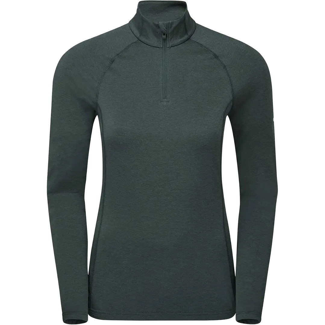 Montane Dart XT Zip Neck Women løbetrøje - Deep Forest - UK14/EUR42/US10/L - Skiundertøj