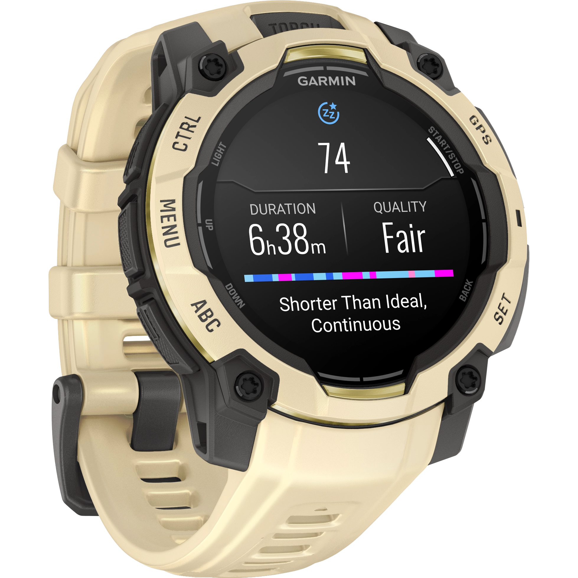 Garmin Instinct 3 45 MM AMOLED - Citrine - 45 mm - Løbeur