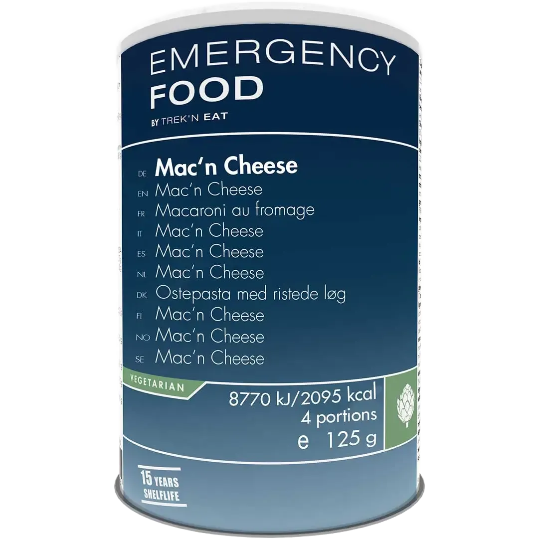 Emergency Food Mac'N Cheese nødration