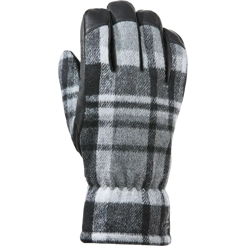 Kombi Lumberjack Glove Men - Black Tartan - M - Handsker