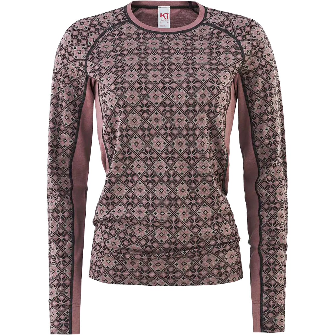 Kari Traa Rose Light LS Women uldundertrøje - Taupe - XS - Uldundertøj