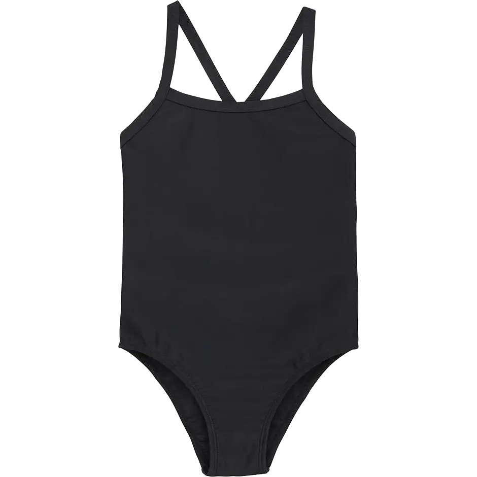 Color Kids Swimsuit Sporty - Black - 140 - Badedragt til børn