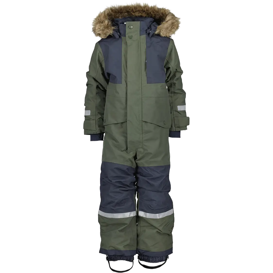 Didriksons Björnen Kids Coverall flyverdragt - Deep Green - 80 cm - Flyverdragter til børn