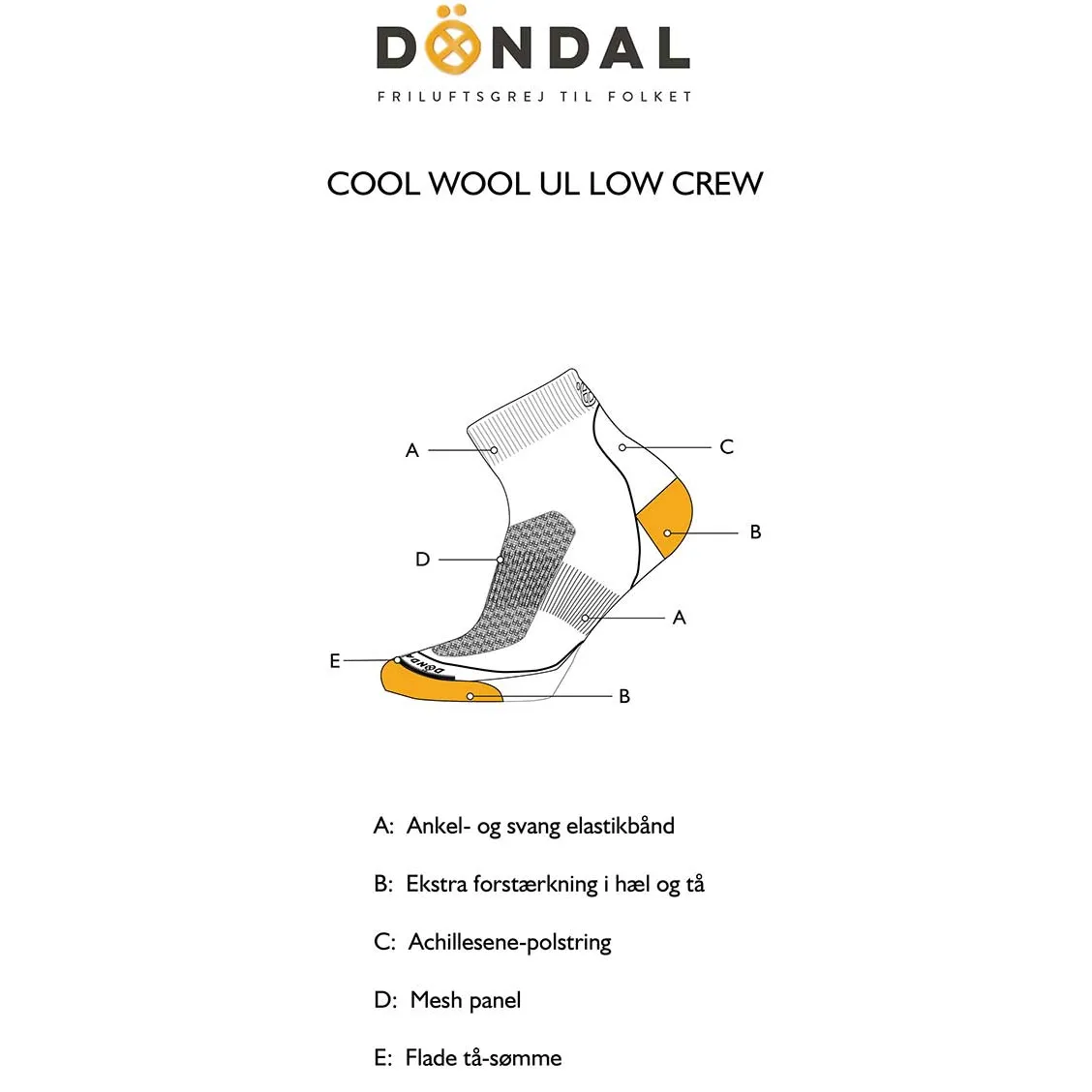 Cool Wool Low Crew uldsokker