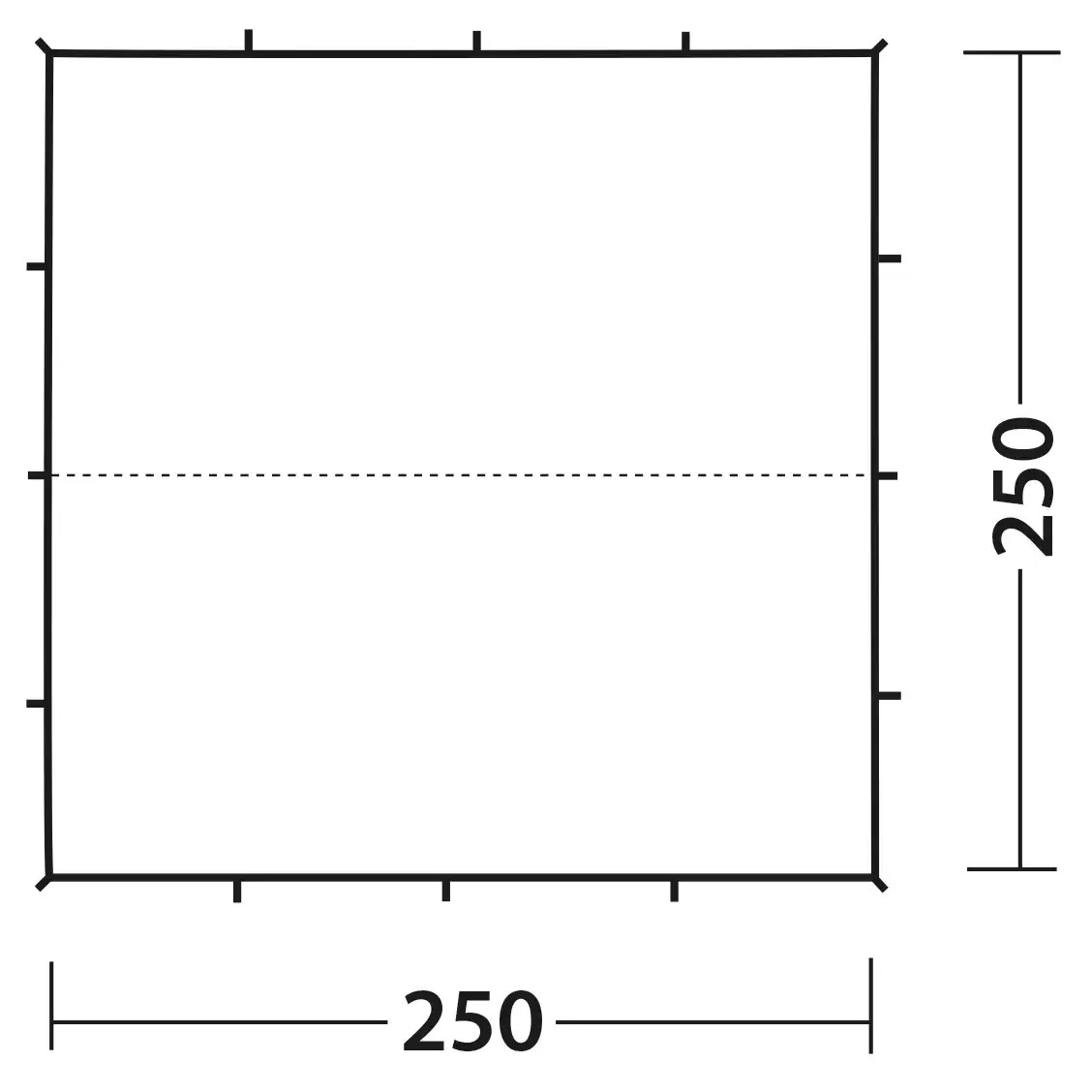 Tarp 2,5 x 2,5 m Pro