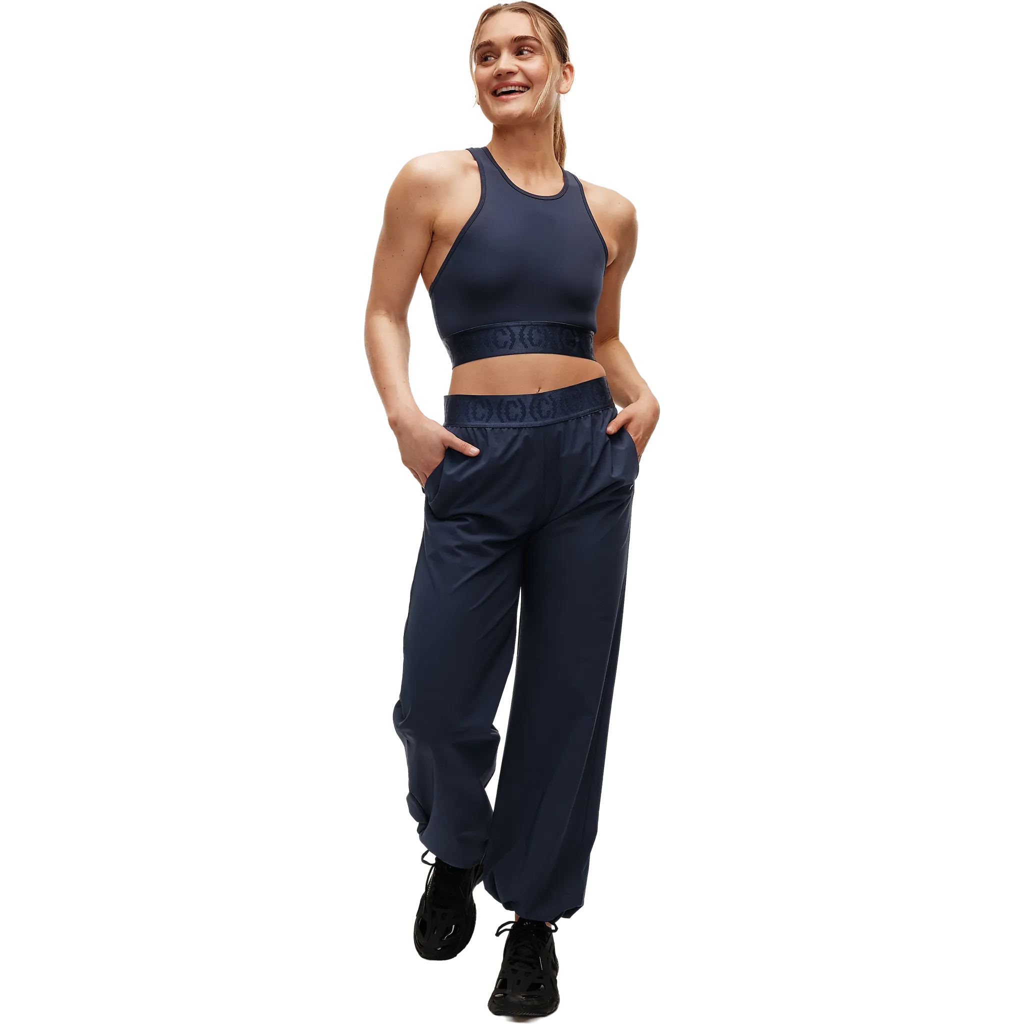 Logo Elastic Barrel Pant Woman