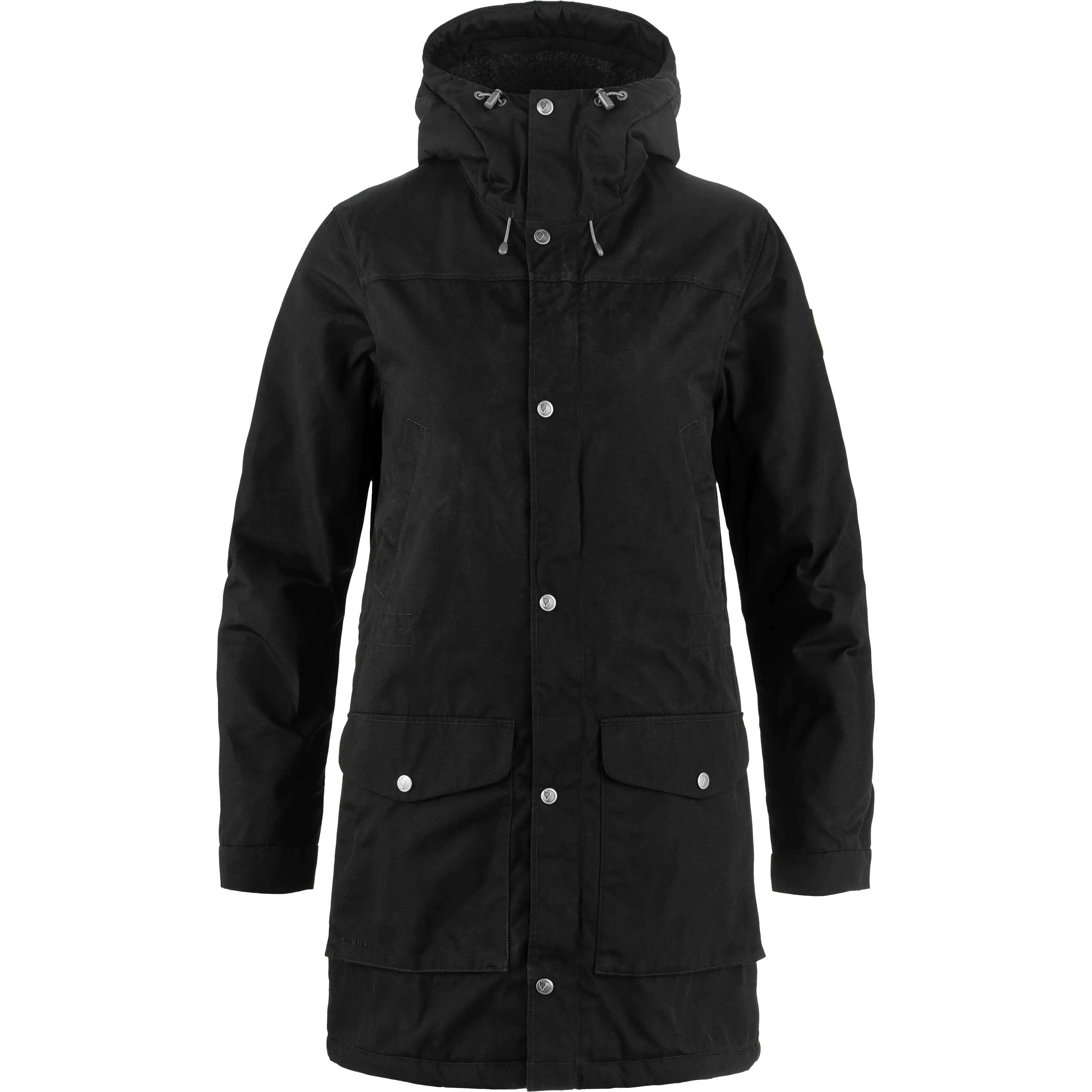 Fjällräven Greenland Winter Parka W damejakke - Black/Dark Grey - M - Vinterjakker