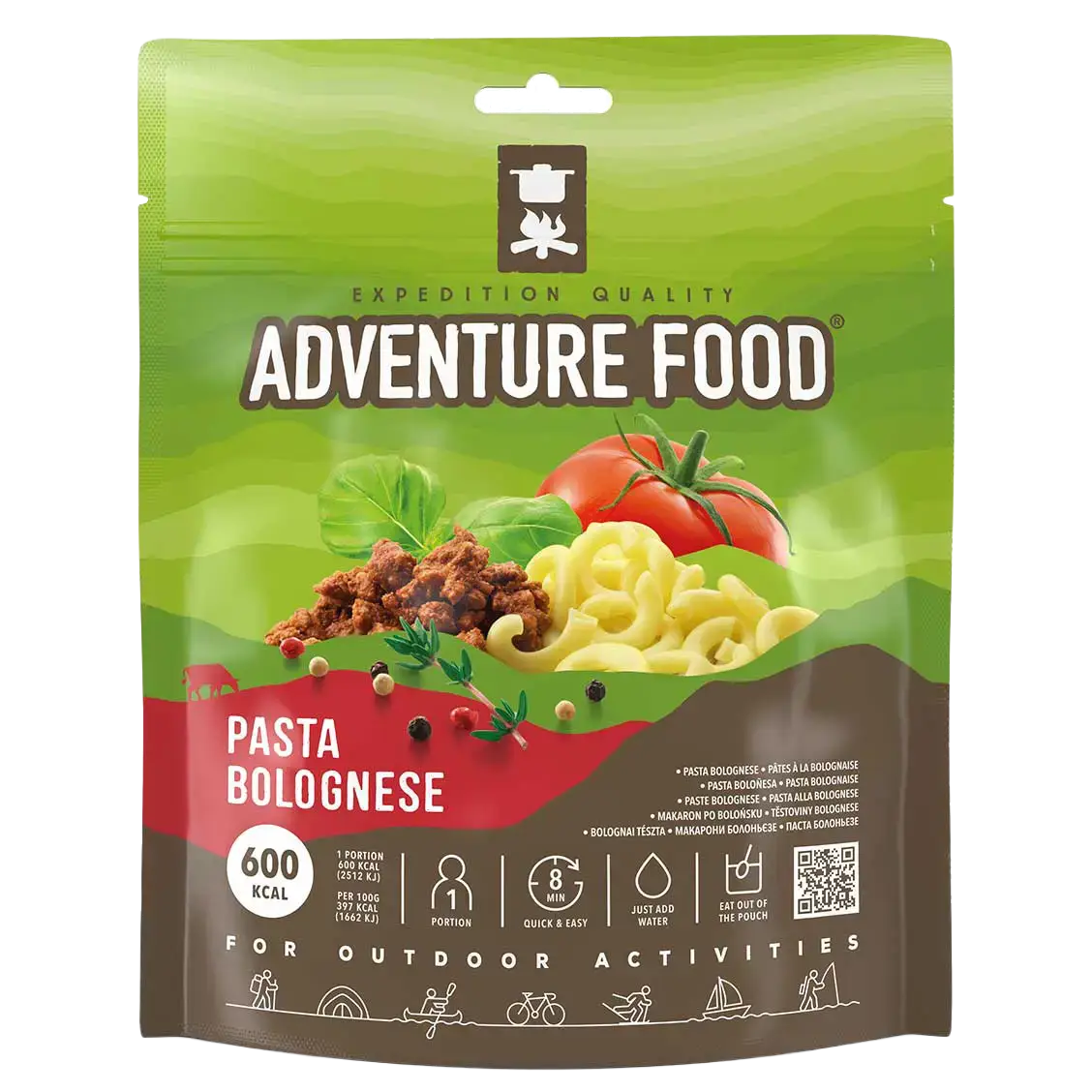 Adventure Food Pasta Bolognese måltid - Grøn - One size - Mad og drikke