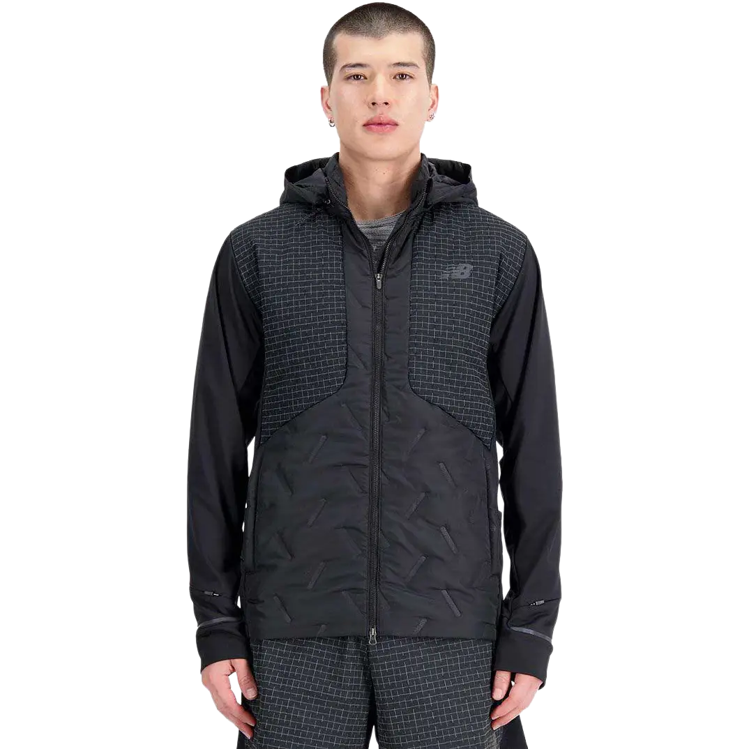 New Balance Impact Run Luminous Heat Jacket Men Løbejakke - Black - 2XL - Løbejakker