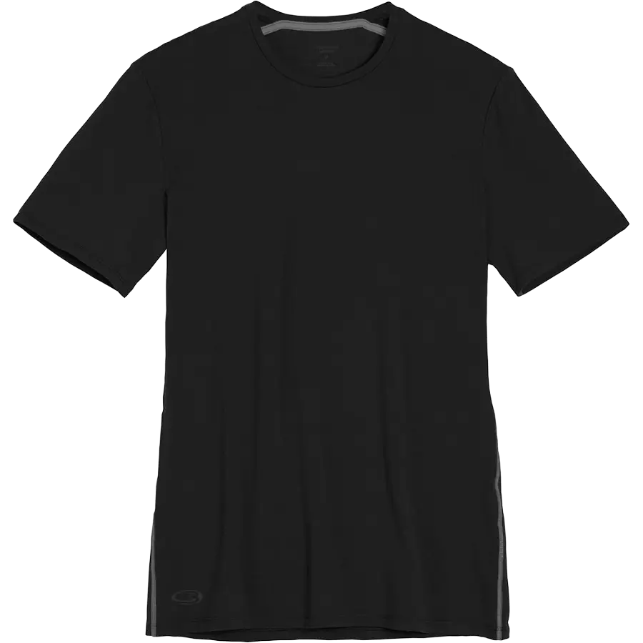 Icebreaker Anatomica SS Crewe undertrøje - Black/Monsoon - L - Undertrøjer