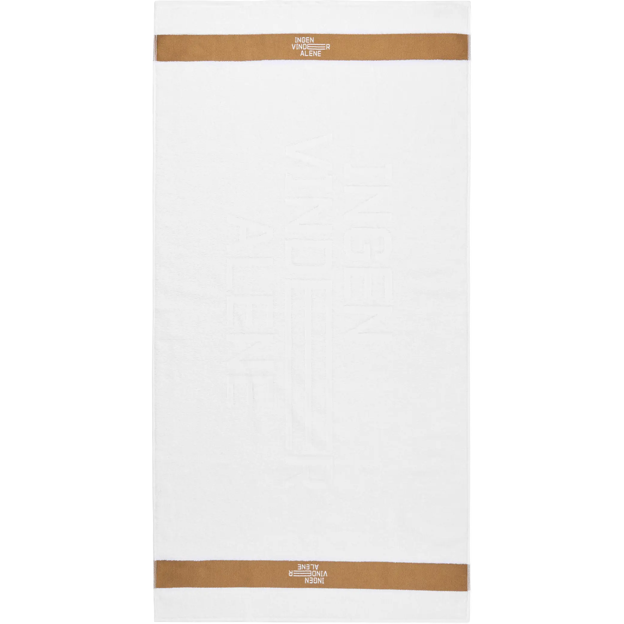 Craft Håndklæde Relief 70X140Cm - Ingen Vinder - Hvid - One size - Håndklæder