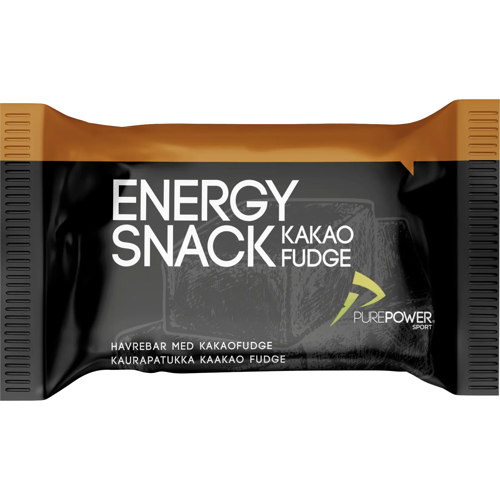 PurePower Energy Snack Kakao Fudge 60 g - Orange;Sort - One size - Mad og drikke