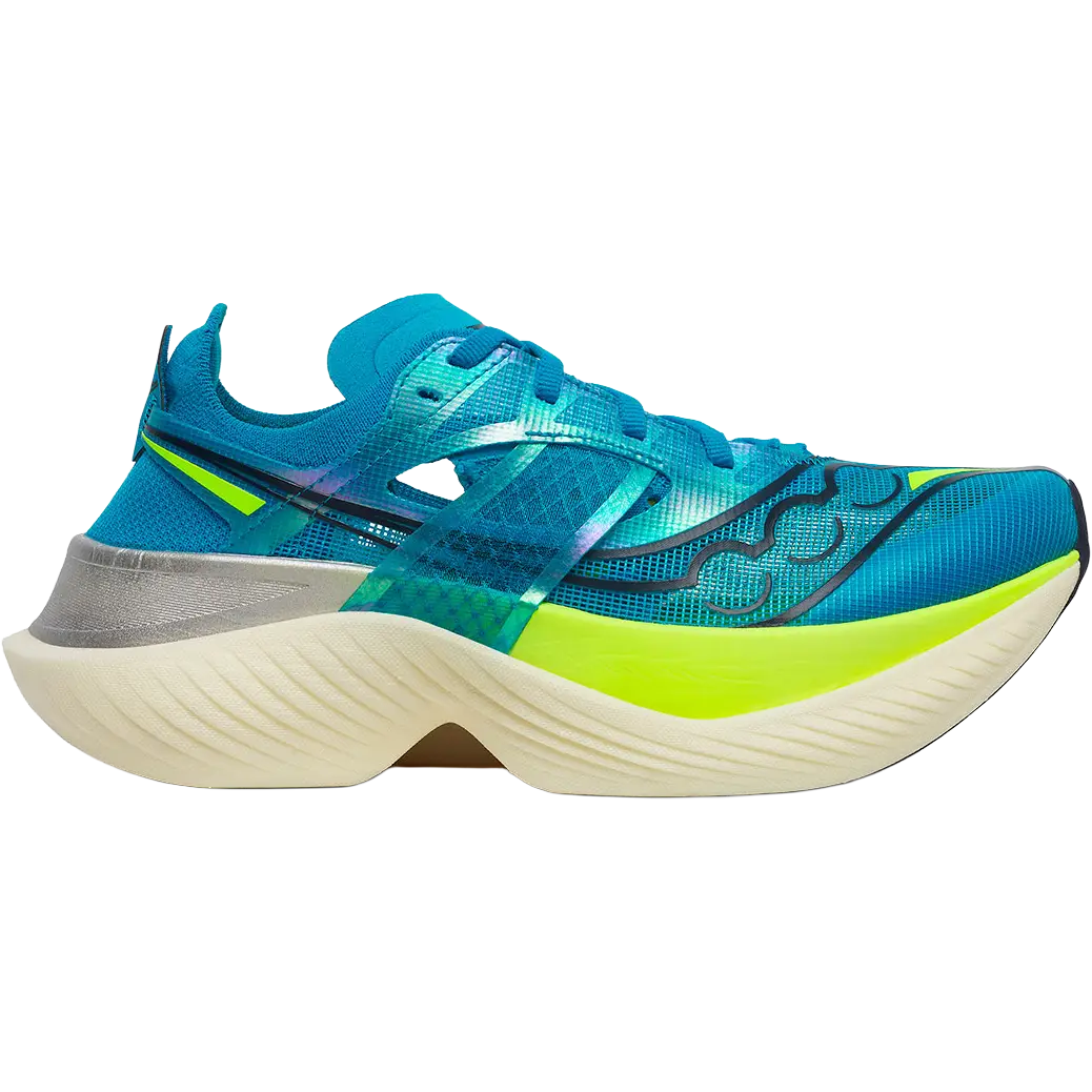Saucony Endorphin Elite Women løbesko - Viziblue/Citron - US7,5/UK5,5/38,5 - Konkurrence løbesko