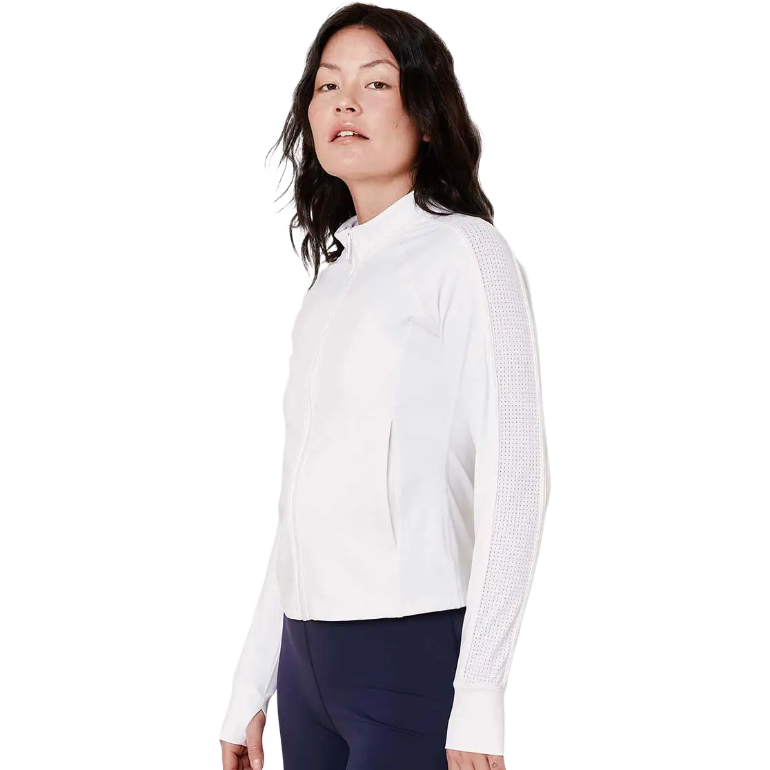 Copenhagen Cartel Baseline Long Sleeve Zip Jacket - Pearl - XL - Fleecetrøjer