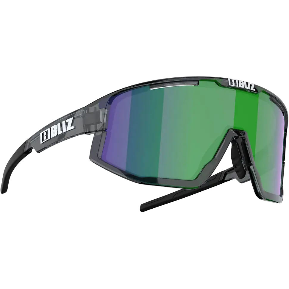 Bliz Fusion Unisex Sportsbriller - Crystal Black, Brown/Green - One size - Solbriller