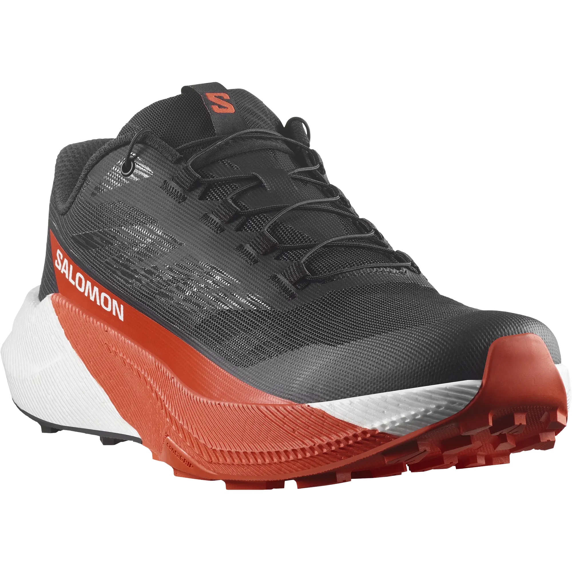 Salomon Pulsar Men - Black/White/Cherry Tomato - UK 9,5/EU 44 - Trailsko