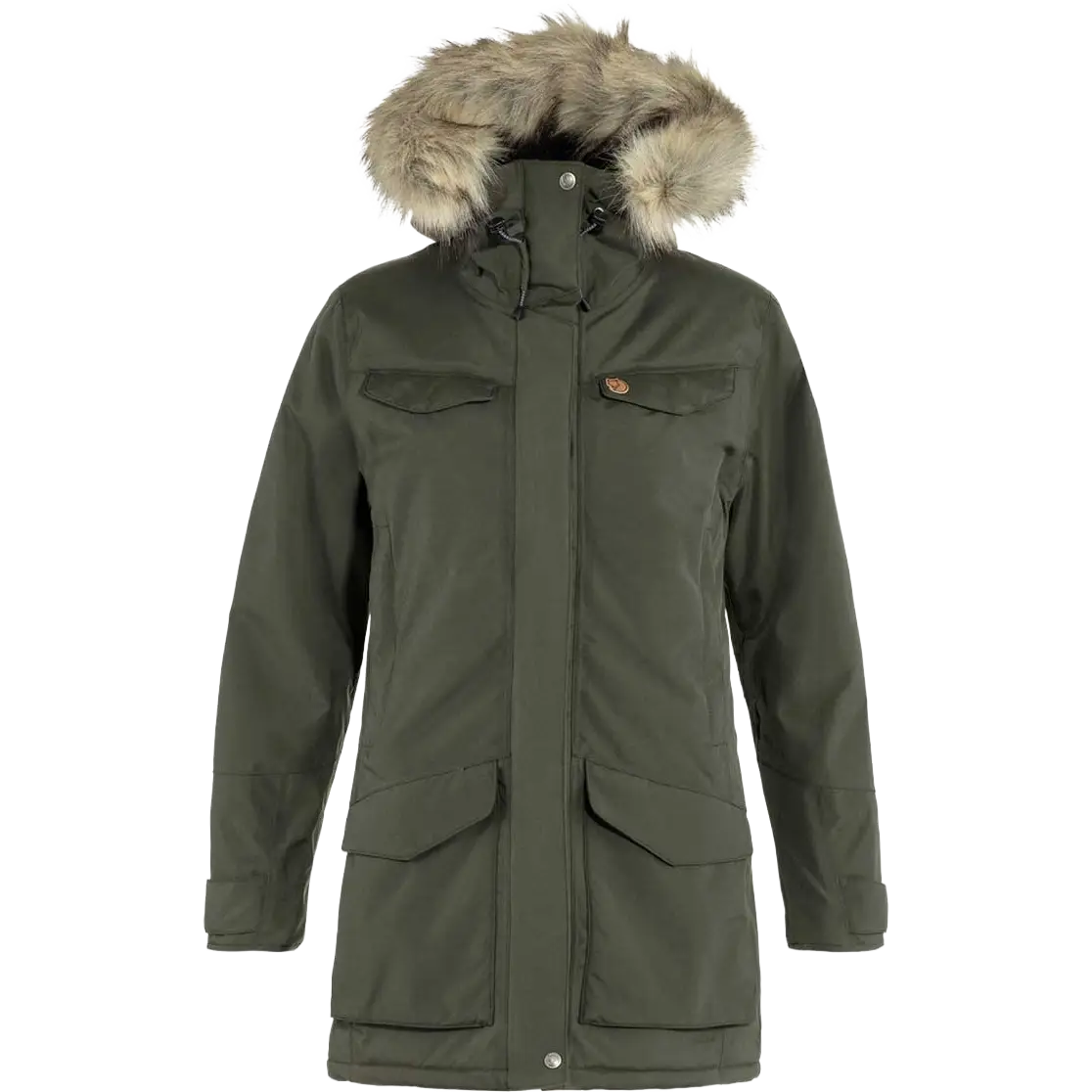 Fjällräven Nuuk Parka Women vinterjakke - Deep Forest - XL - Vinterjakker