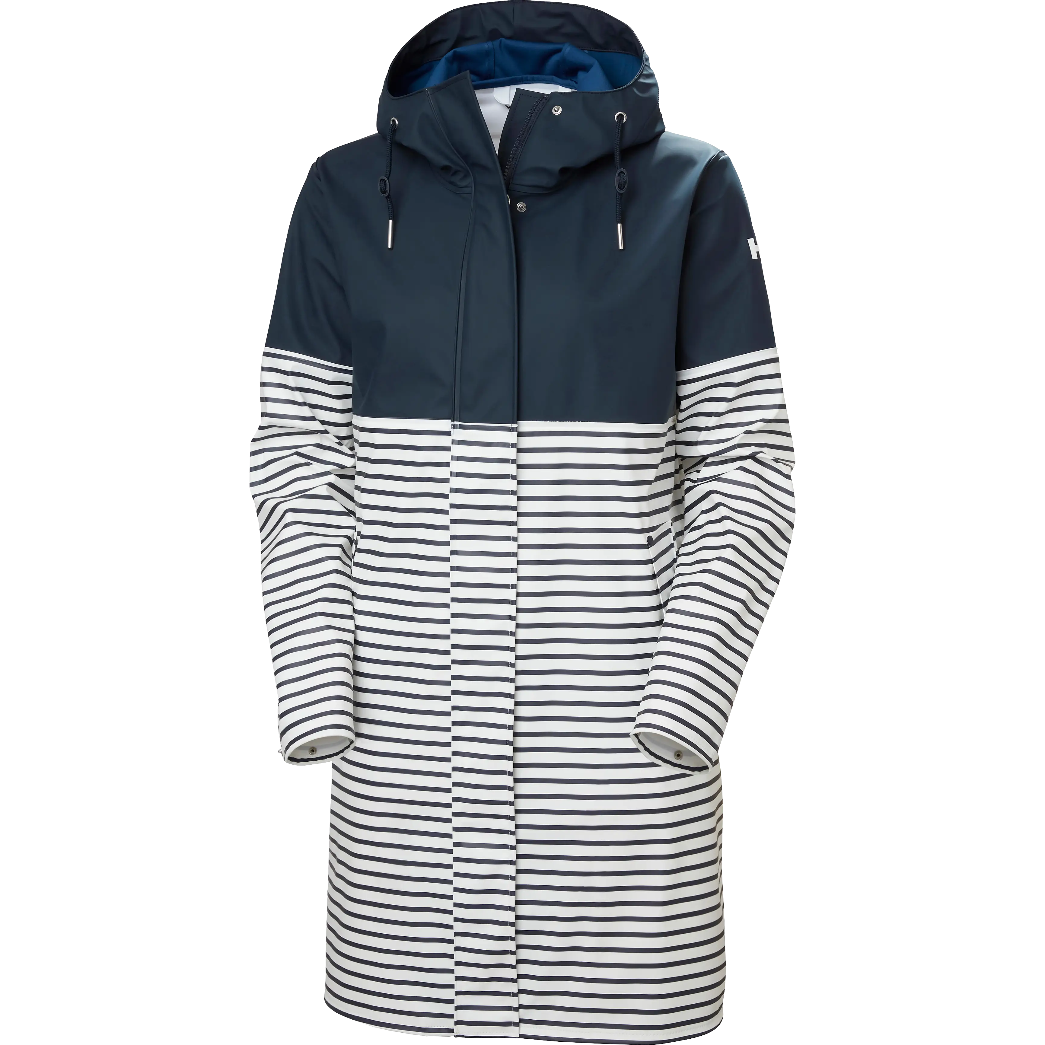 Helly Hansen Moss Block PU Rain Coat Women - Navy - M - Regnjakker