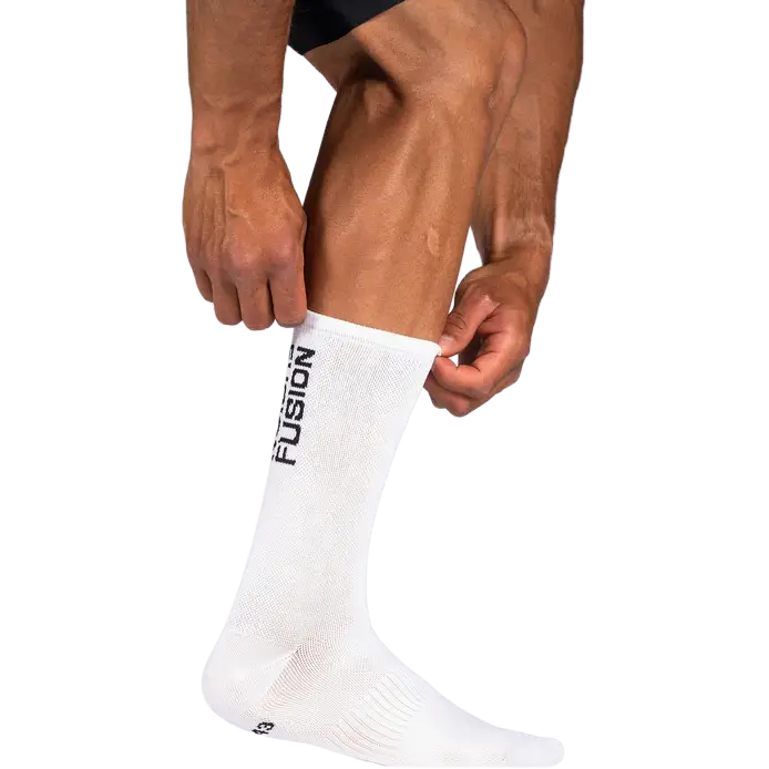 Fusion Pwr Cycling Sock CLX - White - 38-40 - Løbestrømper