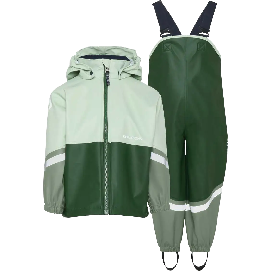 Didriksons Waterman Kids Set 12 regnsæt - Pine Green - 140 cm - Regnsæt til børn