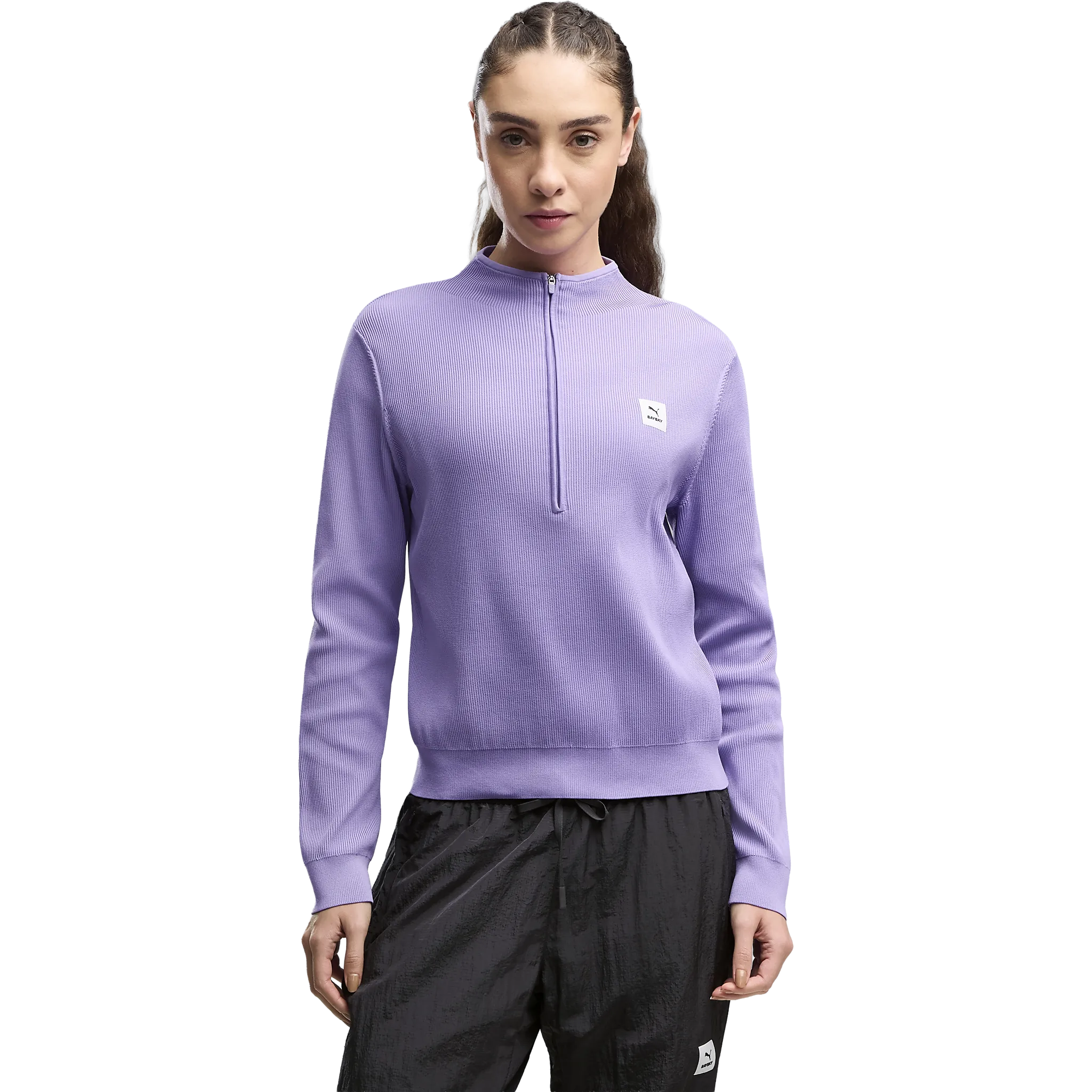 PUMA X SAYSKY LS 1/2 Zip Plus size Women