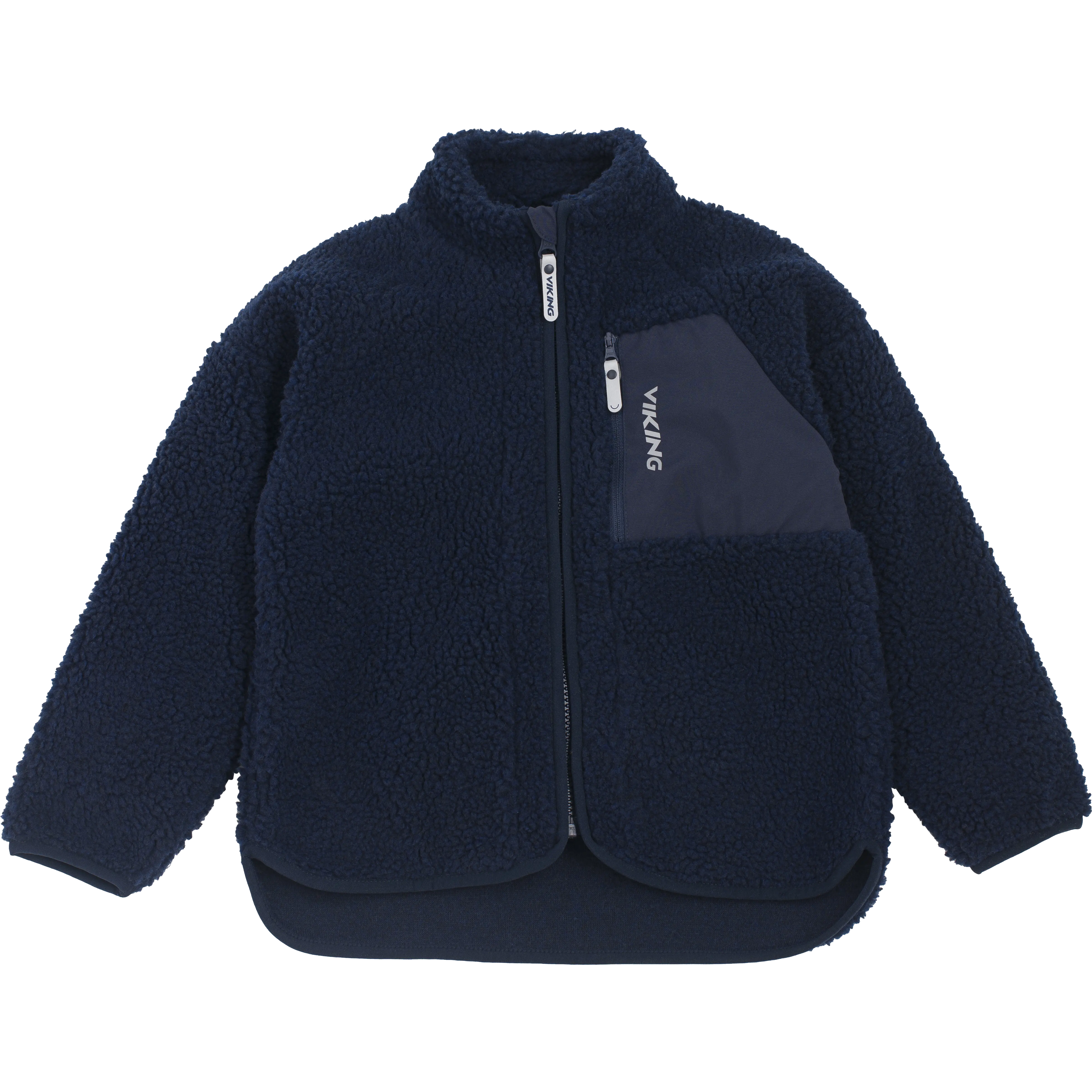 Viking Playtime Pile Midlayer Jacket - Navy - 116 - Fleecetrøjer til børn