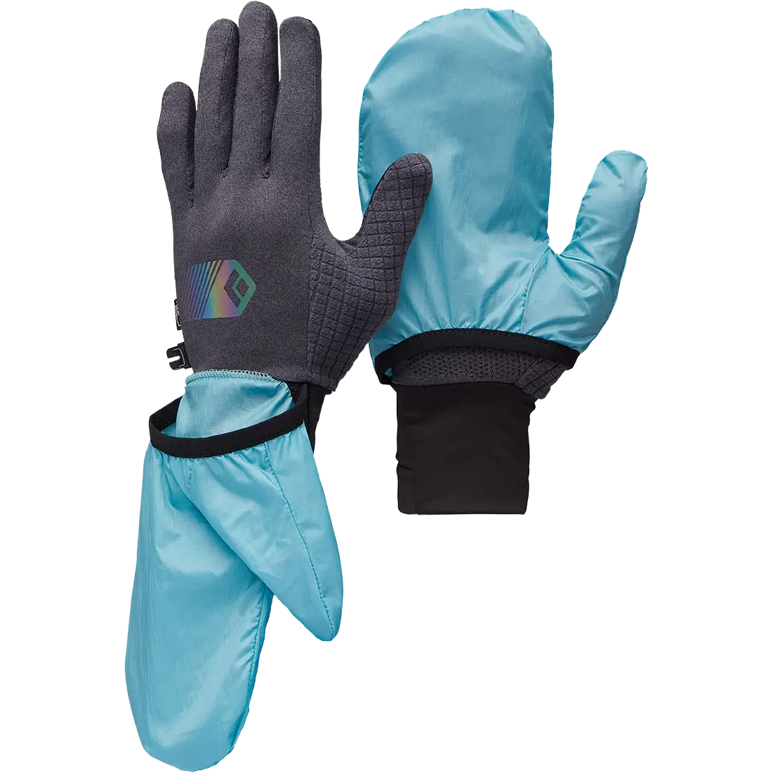 Black Diamond Deploy Wind Hood Gloves handsker - Carbon/Glacier - XS - Handsker til Touch Screen