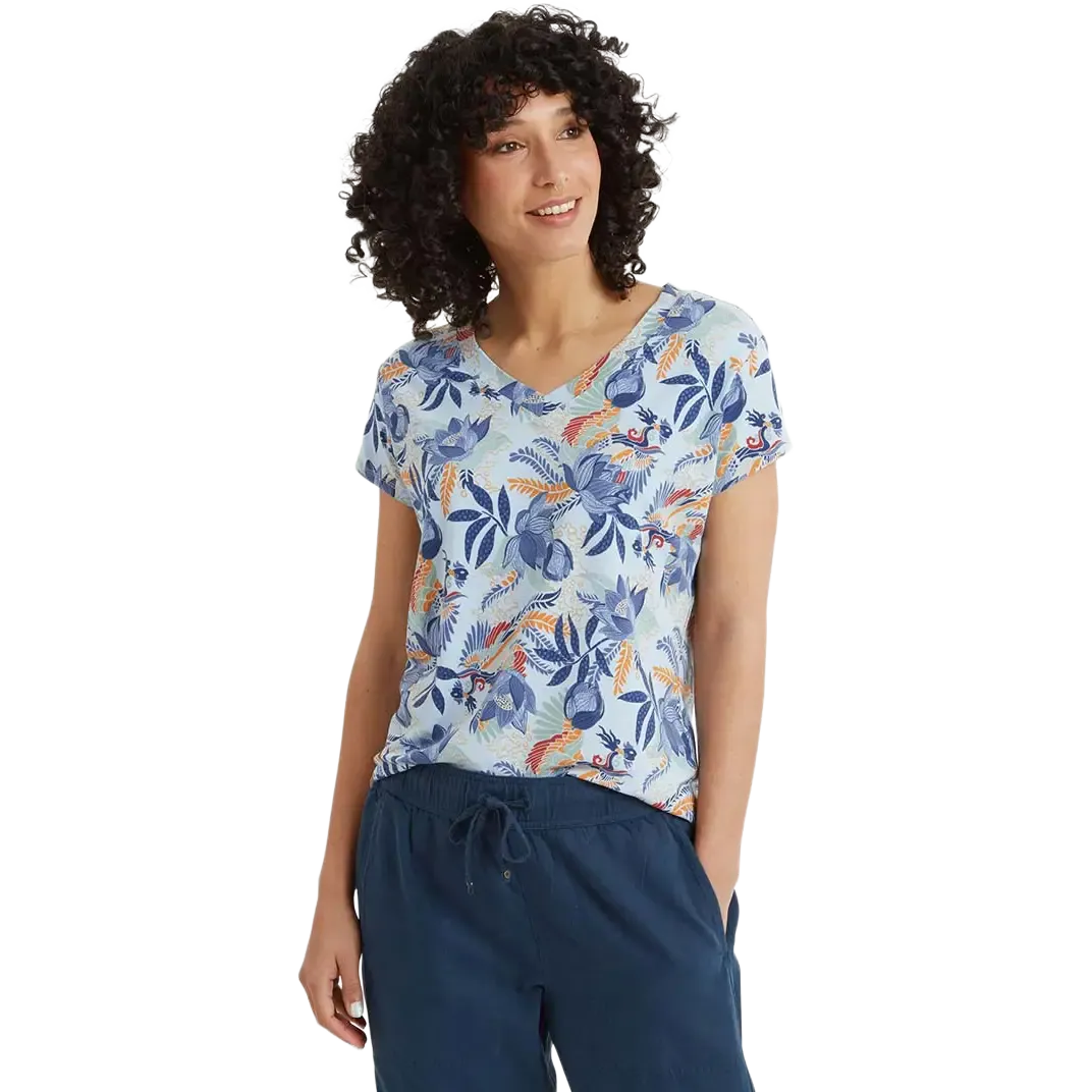 Neha V-Neck Tee Women T-shirt