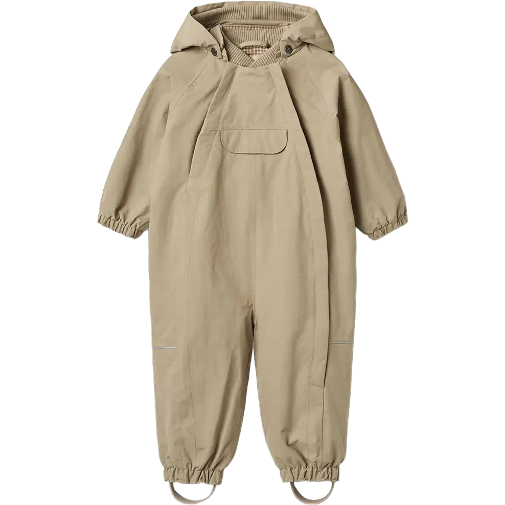 Wheat Outdoor Suit Olly Tech Infants - Warm Stone - 74/9m - Flyverdragter til børn