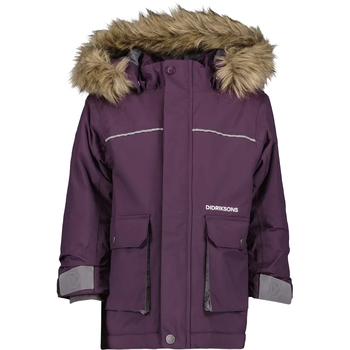 Didriksons Kure Kids Parka 6 vinterjakke - Plumb - 100 cm - Vinterjakker til børn