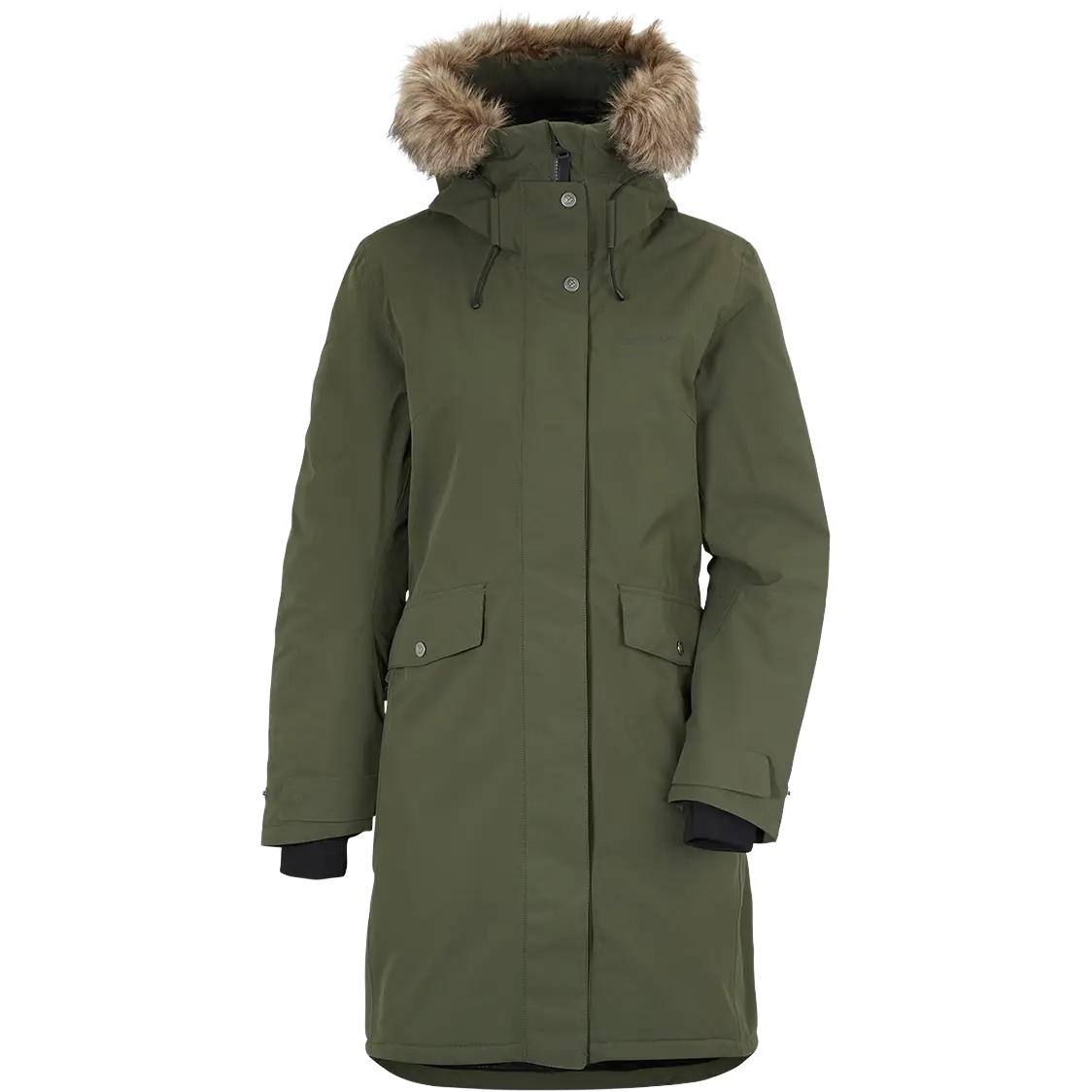 Didriksons Erika Parka 3 Women vinterjakke - Deep Green - 34 - Vinterjakker