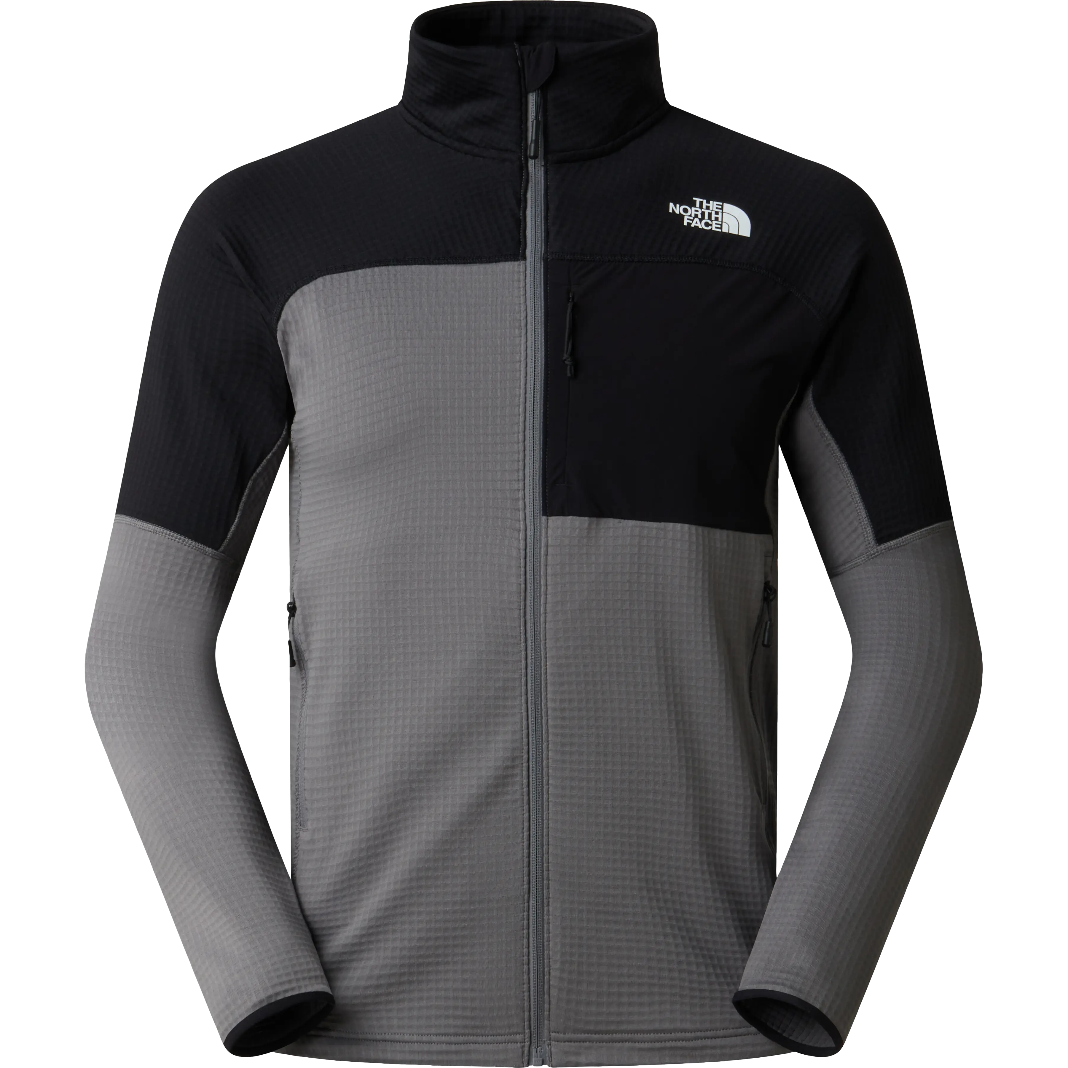 The North Face Polartec Powergrid Stormgap Jacket Men - Smoked Pearl - XXL - Løbetrøjer