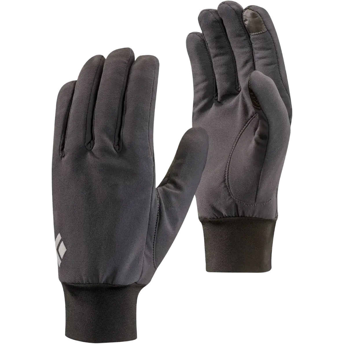 Black Diamond Lightweight Softshell handsker - Smoke - XS - Handsker til Touch Screen