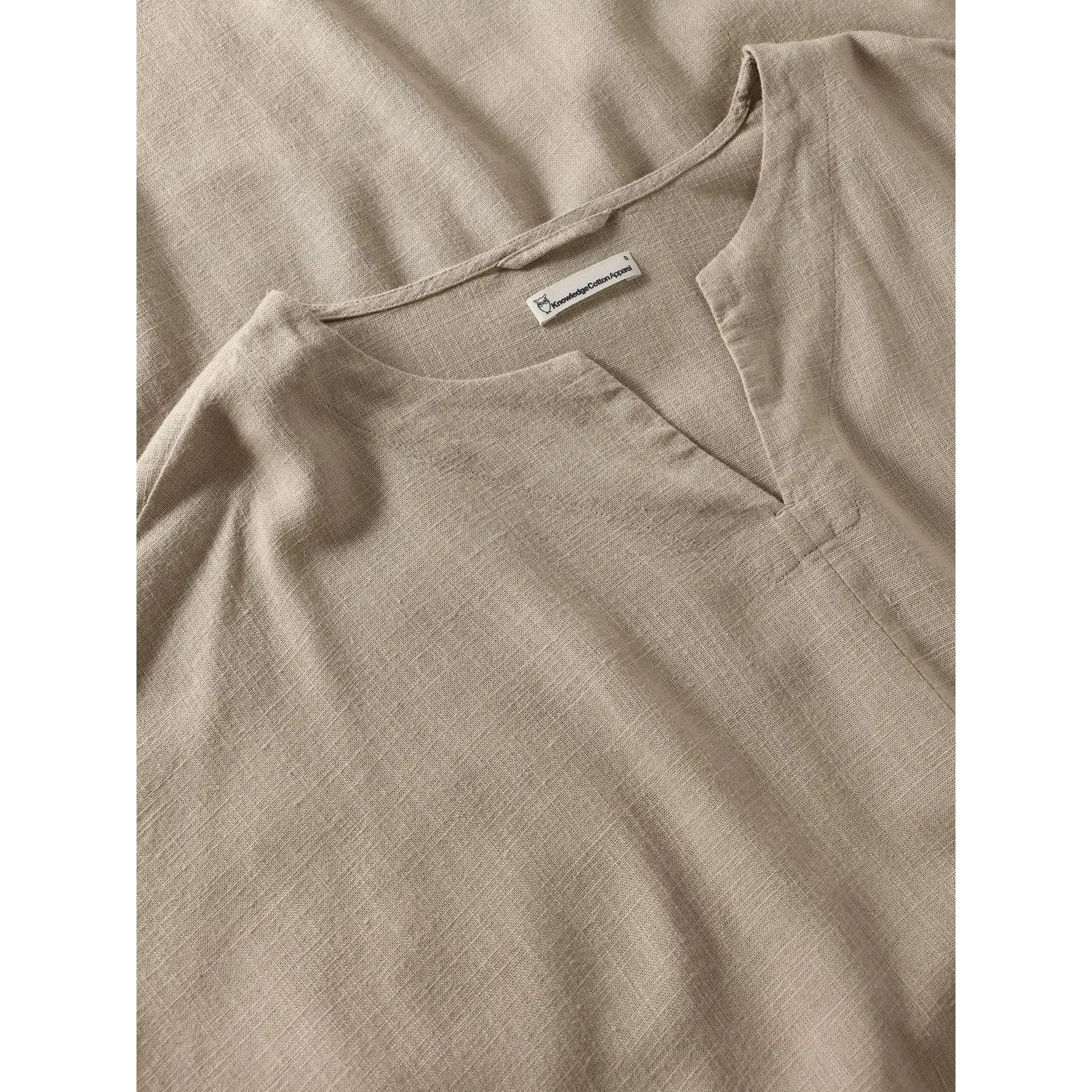 Linen-Mix V-Neck Dress Women